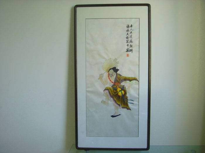 刺繡的(de)裝裱