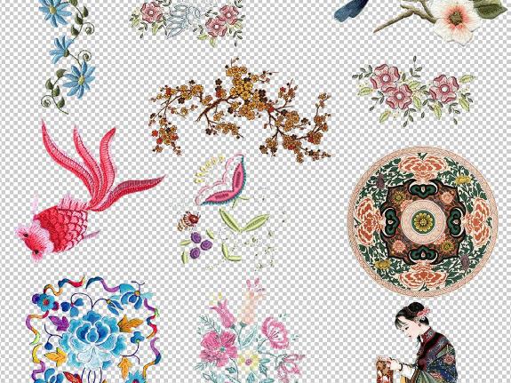刺繡圖案的(de)構成四種形式