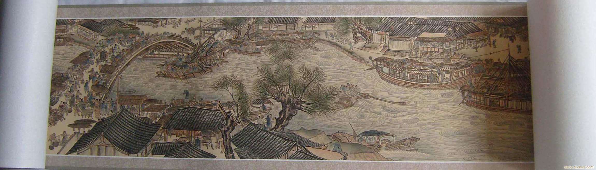 發繡《清明上(shàng)河圖》