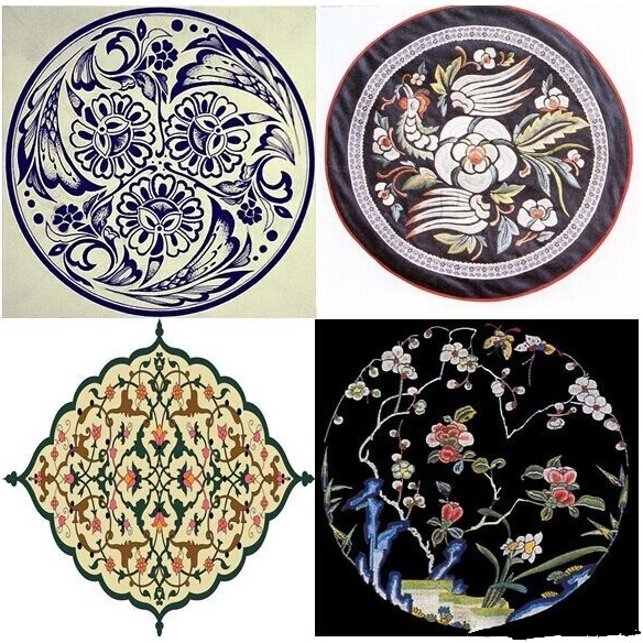 刺繡圖案三種紋樣的(de)組織形式