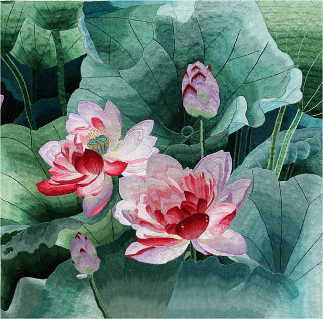 中國(guó)手工刺繡，永不(bù)過時(shí)的(de)美