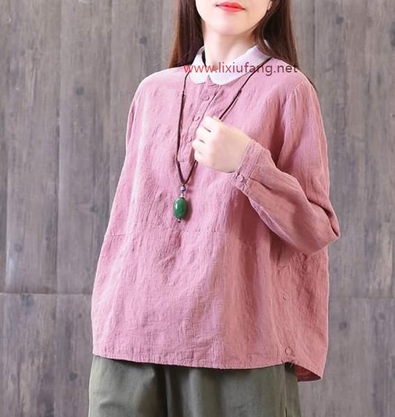 流行中國(guó)風刺繡襯衫