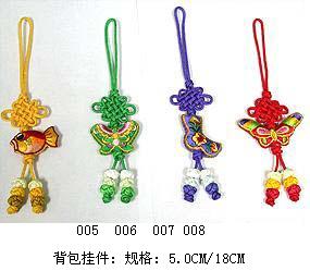 中國(guó)結刺繡挂件 電腦刺繡